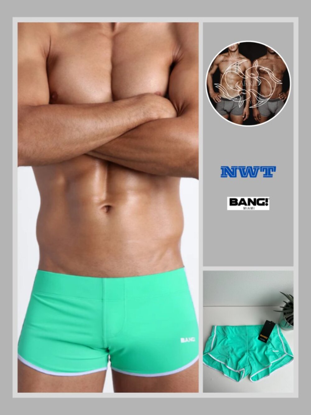 BANG! - AQUA GLOW - Swim Shorts (M)